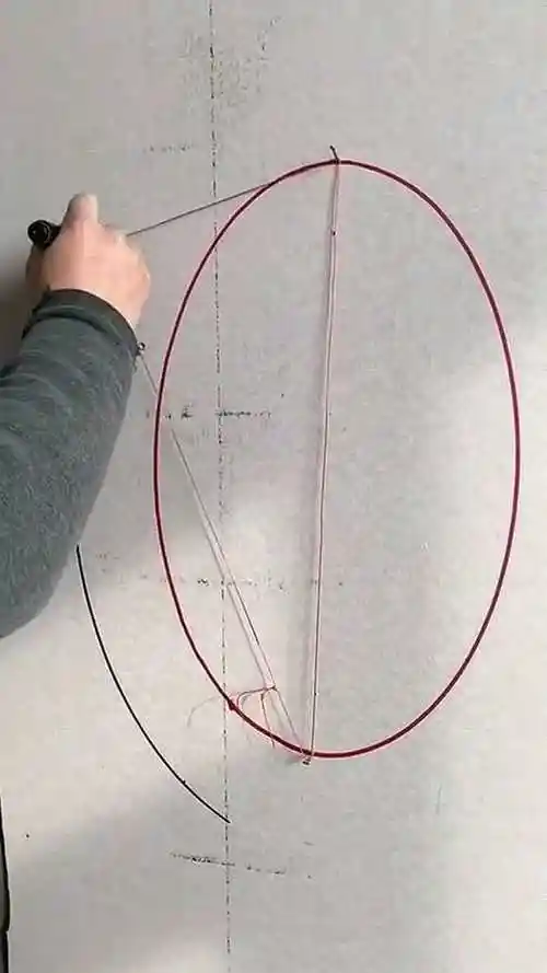 两根钉一根绳一支笔轻松画出椭圆请木工指教下