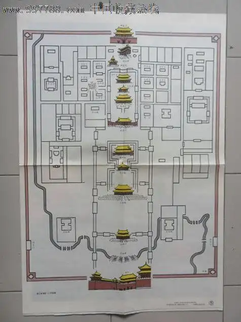 故宫地图简笔画