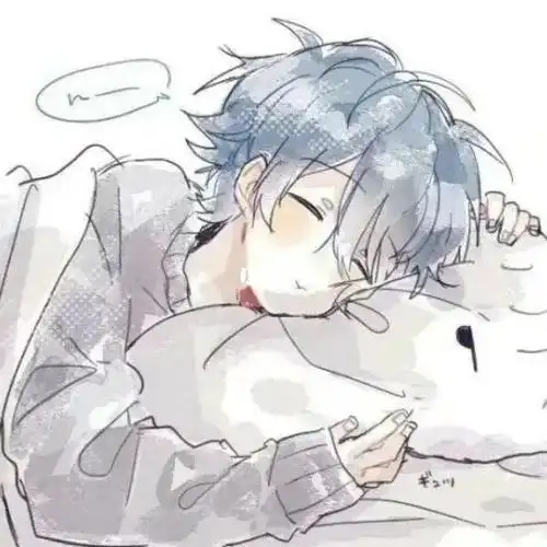 趴在床上的这头像哦