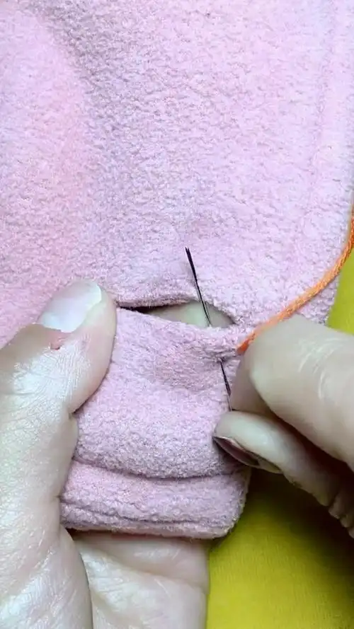 扣眼大了这样缝,锁边针法,太简单了,学会了吗?