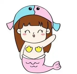 卡通少女双鱼座简笔画怎么画双鱼座简笔画美人鱼教程
