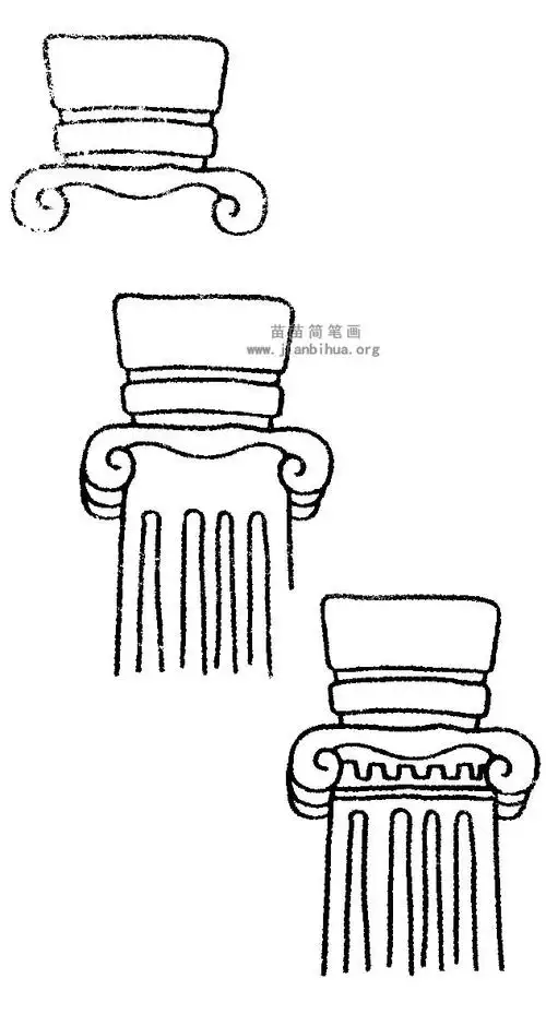 石柱简笔画图片与知识-儿童简笔画大全