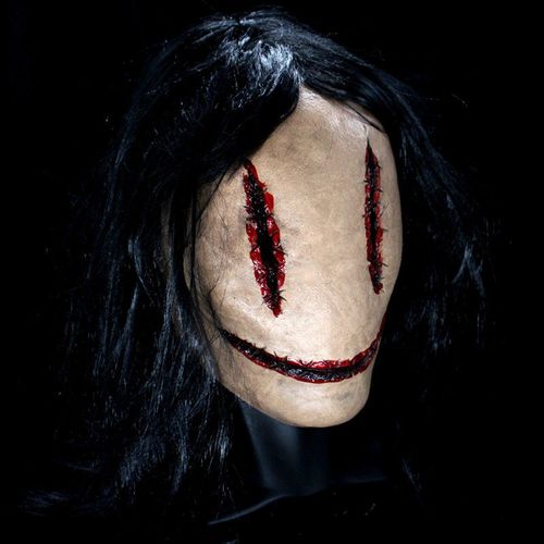 恐怖女 鬼面具全脸密室逃脱鬼屋剧本1杀吓人泰国恐1怖道具npc万圣节