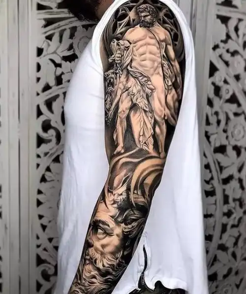 黑灰纹身欧美纹身