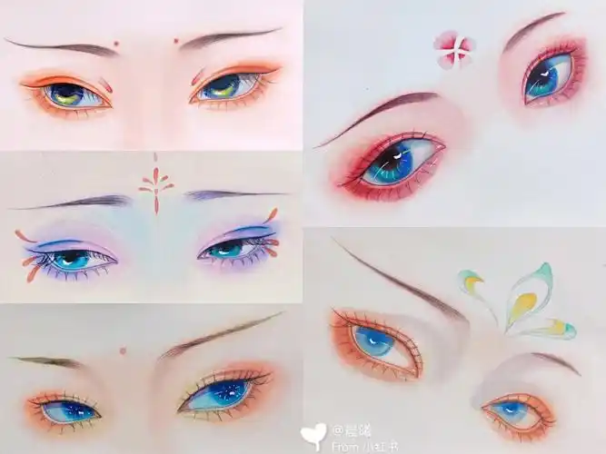 静兮水彩#自学水彩#古风插画#眼睛画法