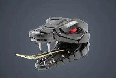 机械蛇头机器蛇科幻机械金属动物