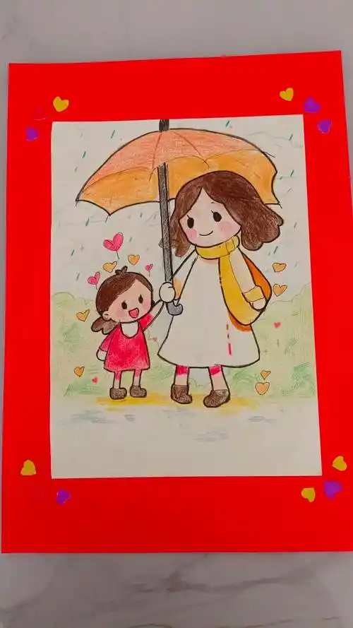 童心画妈妈|市妇联母亲节绘画主题活动作品展示①_实验幼儿园_我爱你