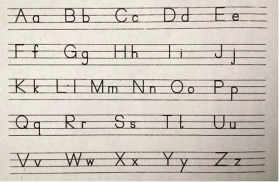 英文字母表大小写