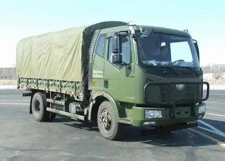 解放军来了!开着一辆辆解放牌军用卡车向武汉人民驶来