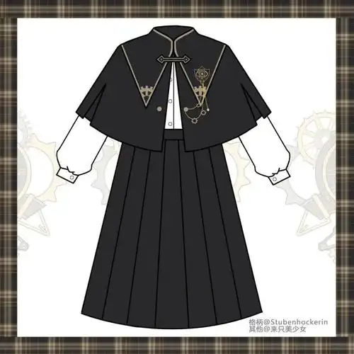 jk制服到底是一种什么东西jk服装效果图vs款式图分享