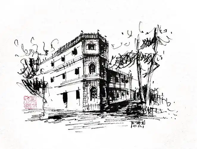 厦门建筑速写|纯艺术|绘画|阿龙速写 - 原创作品 - 站酷 (zcool)