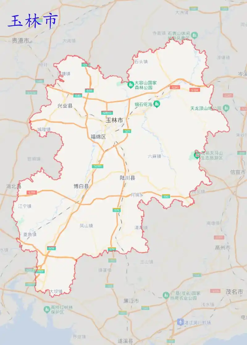 地理百科 区县市地图轮廓