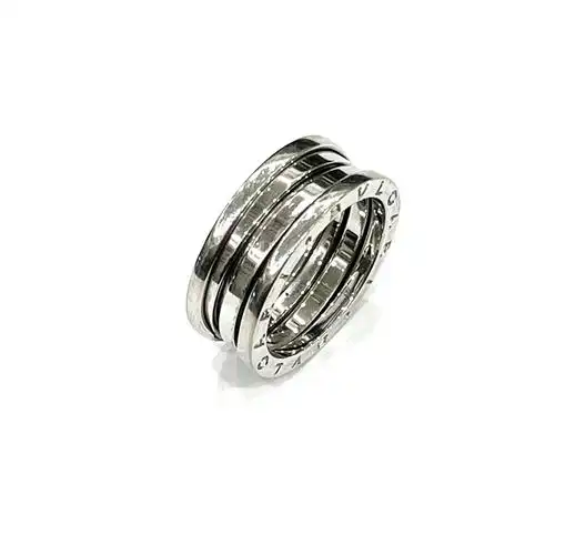 60号宝格丽b.zero1白金三环弹簧男士戒指an19102戒指