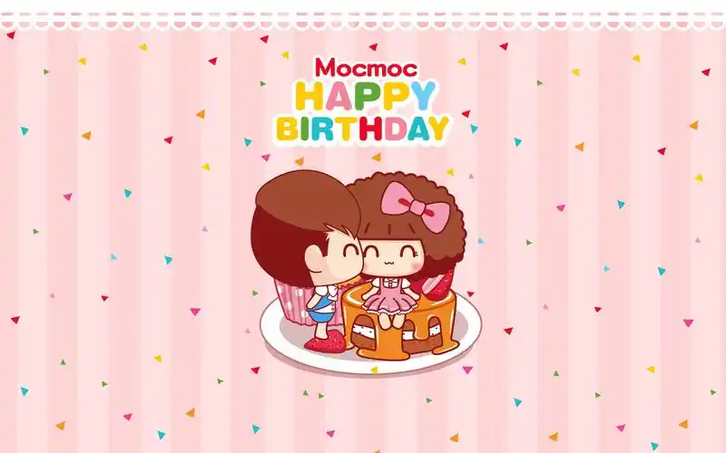 摩丝摩丝电脑壁纸～摩丝摩丝和仔仔生日快乐3