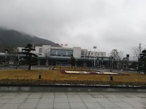 今天下午我们开化小队一行人来到了华埠火车站.