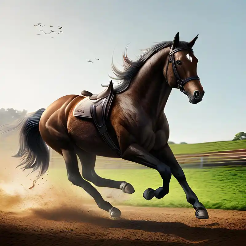 一匹奔腾的骏马,在辽阔的大地上飞奔(三)