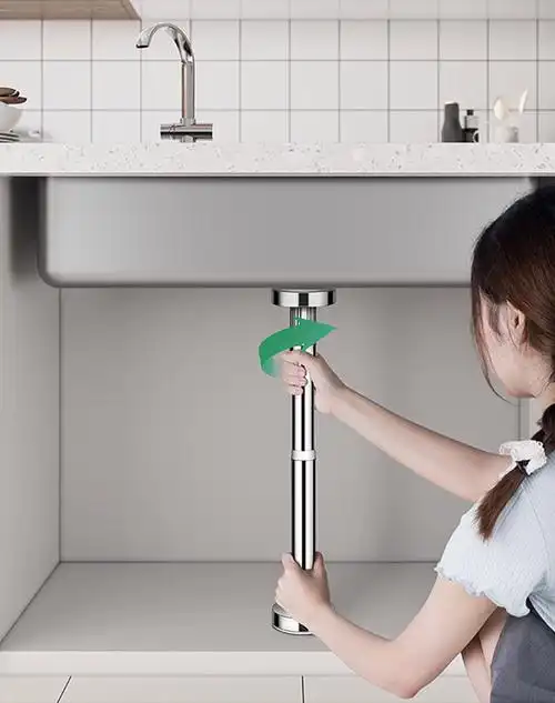 免打孔厨房水槽台下盆支撑架陶瓷盆洗脸盆家用洗手盆托架固定支架一根