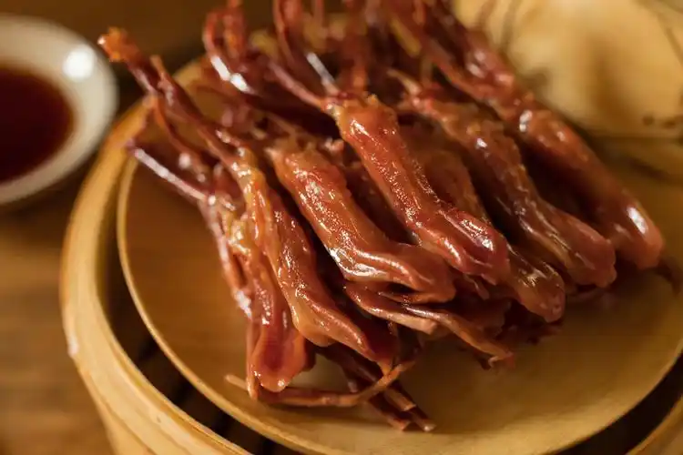 杭州直发包邮05温州系列鸭舌生的需蒸15分钟