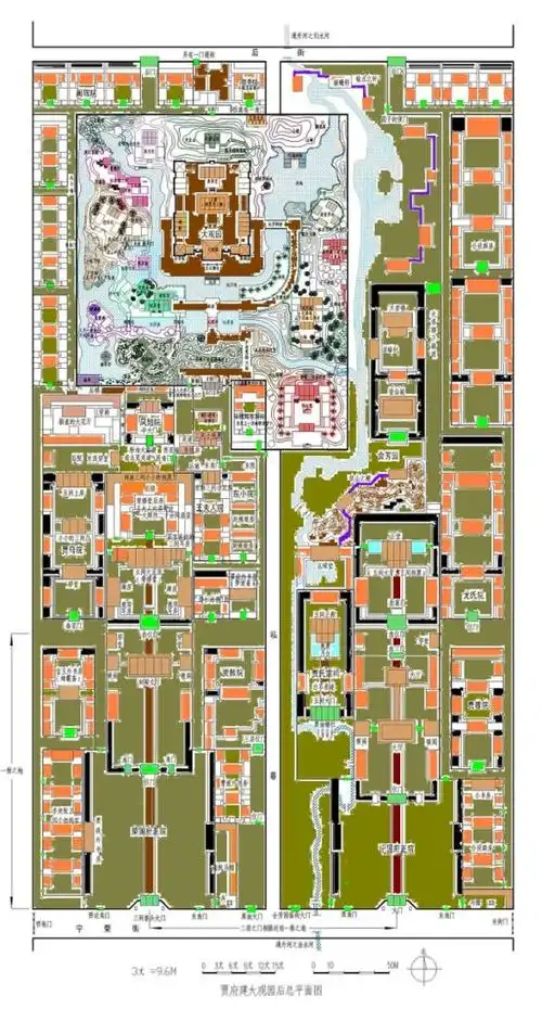 红楼梦大观园平面图