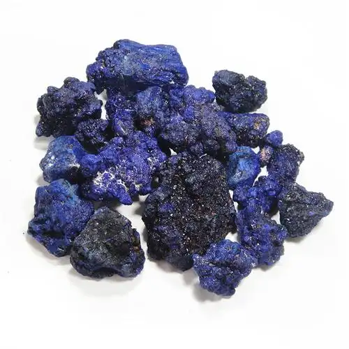 天然江西蓝铜矿原石 矿物颜料 石青群青色国画颜料 百克价 100g