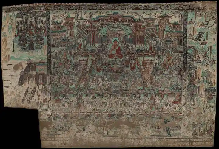 敦煌壁画(唐)莫高窟217窟主室北壁