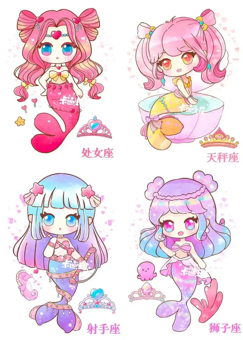 可可爱爱小美人鱼.#儿童画 #简笔画 #卡通人物 - 抖音