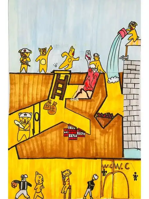 冀中的地道战漫画版