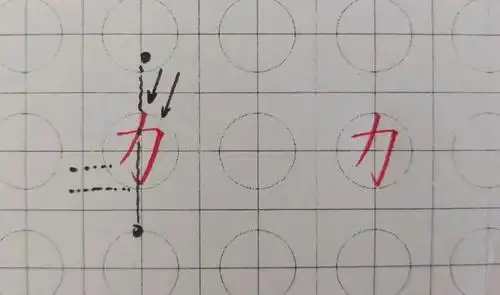 "力"的写法