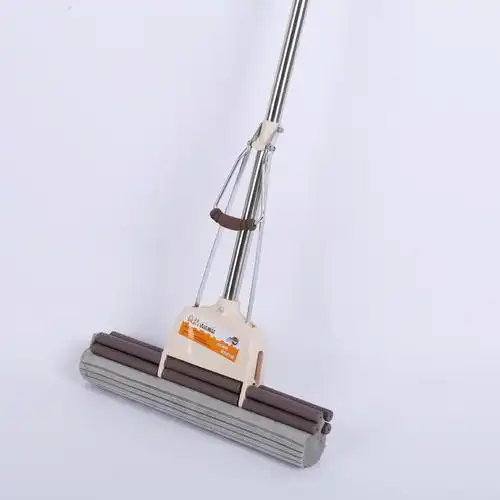 厂家直销家用海绵拖把伸缩杆吸水拖把不锈钢杆免手洗pva胶棉拖把
