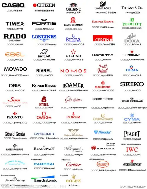 手表珠宝品牌logo矢量图__企业logo标志_标志图标_矢量图库_昵图网