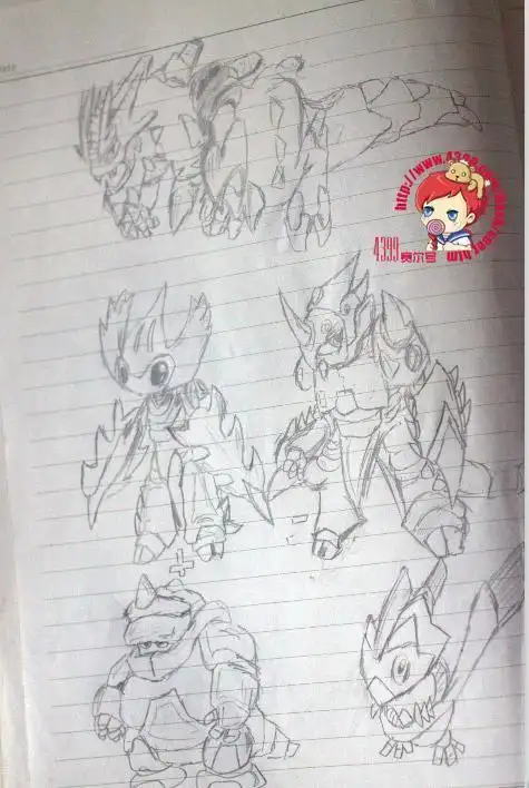 战神联盟里的盖亚简笔画