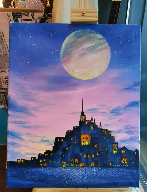 月光城堡画法步骤图