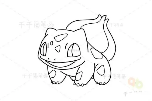 神奇宝贝 妙蛙种子简笔画