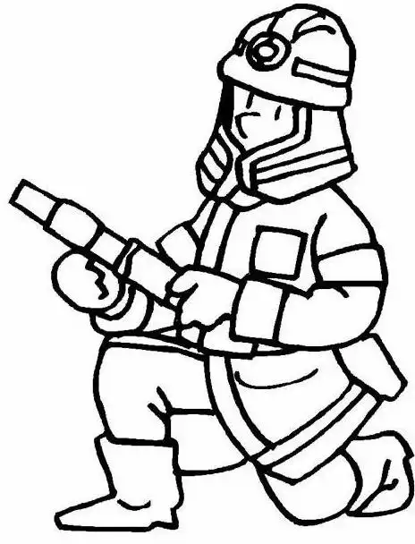 画消防员简笔画 怎么画消防员简笔画