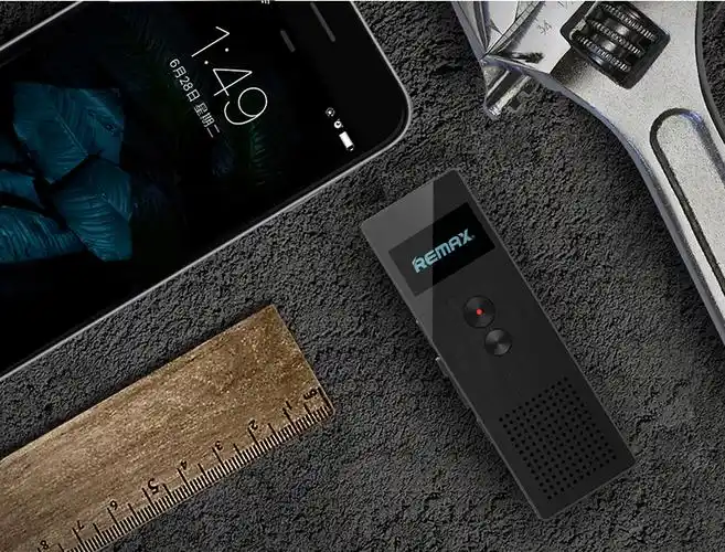 remax 录音笔专业高清远距超长待机降噪声控双麦录音笔8g