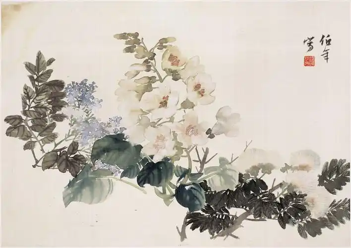 海派巨擘|清末画家任颐|任伯年|没骨|花卉图册|十二开|大图欣赏