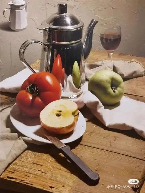 马克笔静物组合照片写生