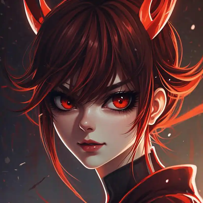 94霸气恶魔女生动漫头像99