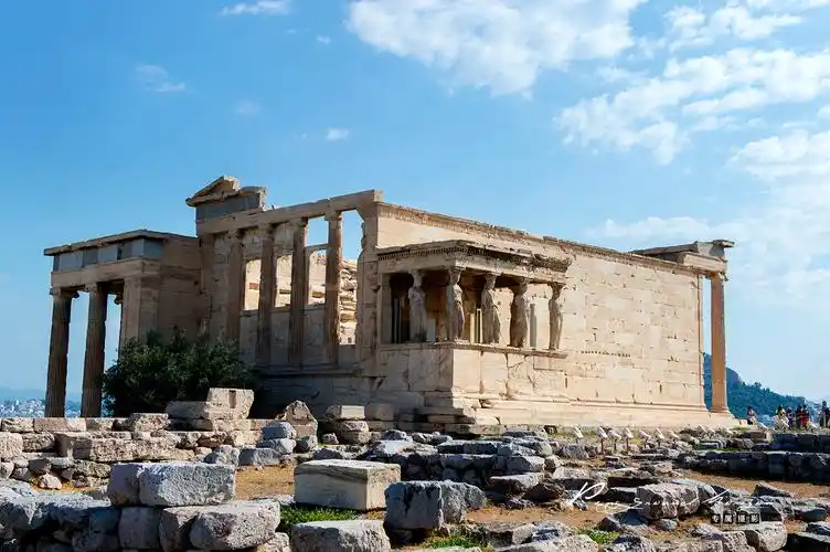 希腊用无人机拍摄的全景照片