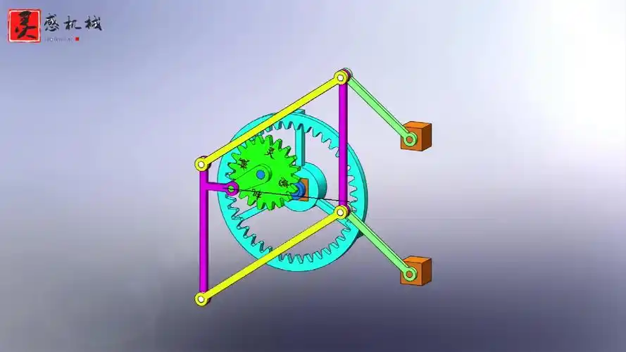 连杆机构和行星齿轮传动的组成,新生的一种直线摆动机构!