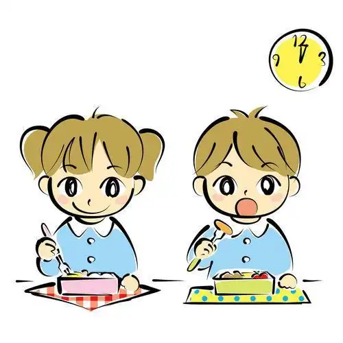 第1页学校午餐简笔画午餐的约定简笔画小朋友的一天之吃饭简笔画幼儿