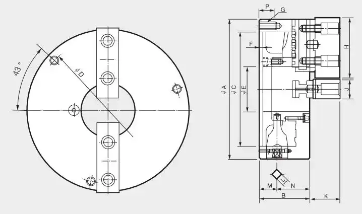 st标准三爪卡盘