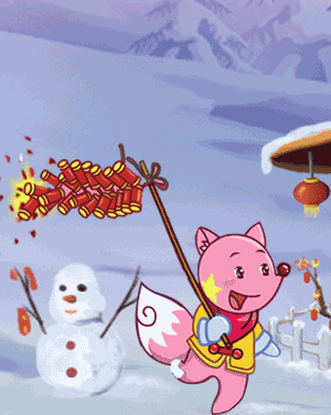 春节最热闹的要算放鞭炮了,男孩子们都喜欢吧