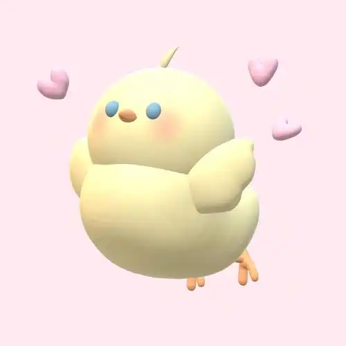 叽叽飞天小黄鸡78原创3d可爱情侣头像