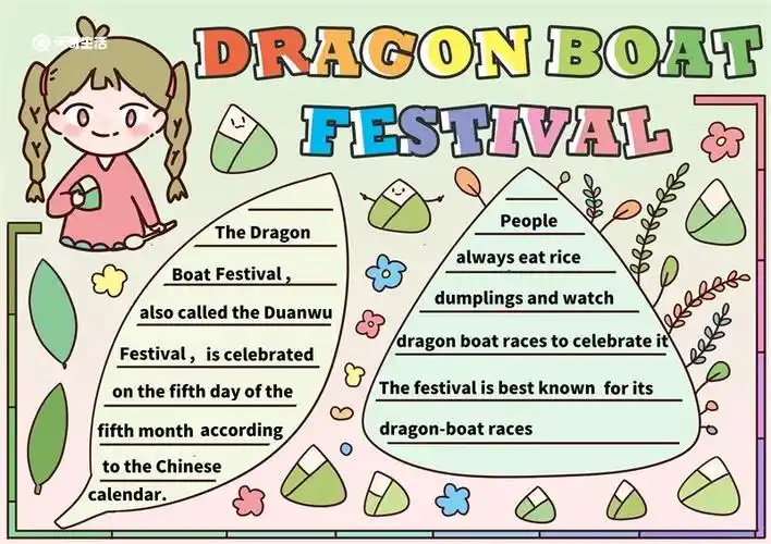 端午节英语手抄报端午节英语手抄报小学一等奖