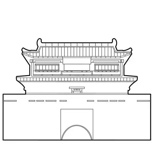 中国建筑线稿集合