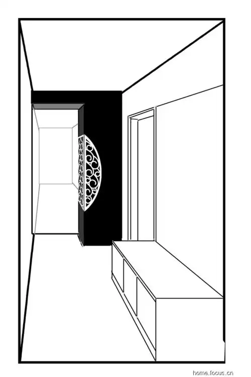 图片:大红色的天空的装修日记--电视背景墙如何做