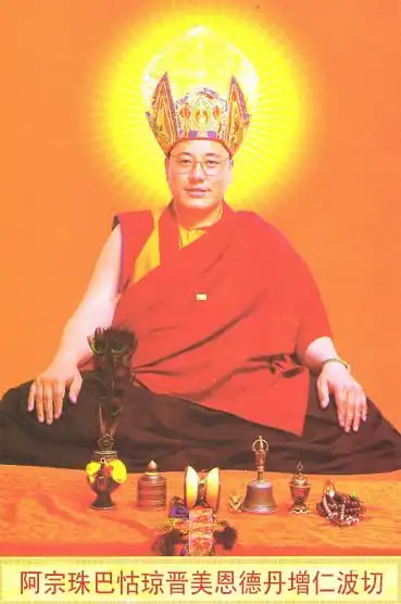 阿宗传承法系殊胜金刚上师阿宗珠巴怙琼晋美恩德丹增活佛,系二世阿宗