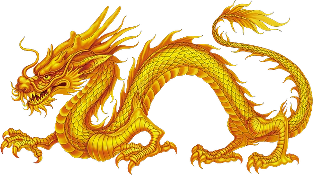 金色的龙尊贵奢华帝王风范金龙png免抠图.