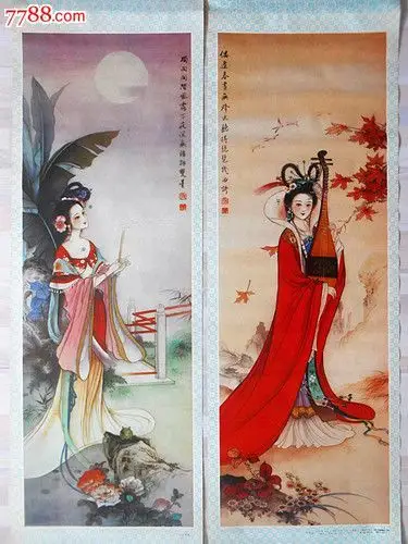 四大美女(张慧敏)-se32547978-年画/宣传画-零售-7788收藏__中国收藏